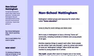 Non-school-nottingham.org.uk thumbnail