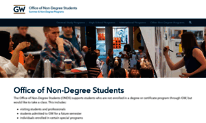 Nondegree.gwu.edu thumbnail