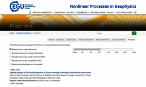 Nonlin-processes-geophys-discuss.net thumbnail