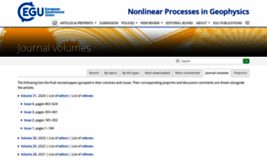 Nonlin-processes-geophys.net thumbnail