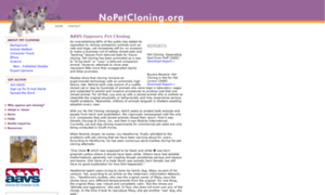 Nopetcloning.org thumbnail