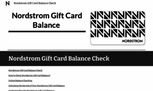 Nordstromgiftcardbalance.com thumbnail