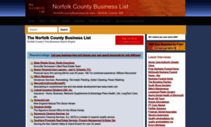 Norfolkcounty.businesslistus.com thumbnail