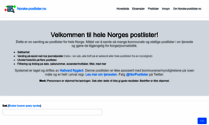 Norske-postlister.no thumbnail