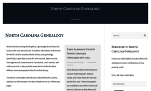 Northcarolinagenealogy.org thumbnail