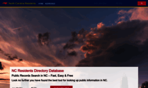 Northcarolinaresidentdatabase.com thumbnail