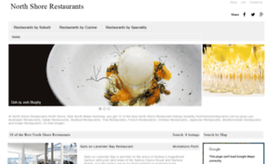 Northshorerestaurants.com.au thumbnail