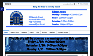 Norwoodlibrary.org thumbnail