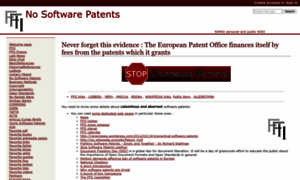 Nosoftwarepatents.wikidot.com thumbnail