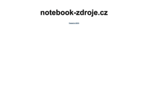 Notebook-zdroje.cz thumbnail