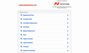Notebookpartsshop.com thumbnail