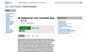 Noteburner-m4v-converter-plus.updatestar.com thumbnail