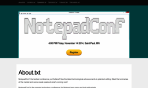 Notepadconf.com thumbnail
