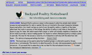 Noticeboard.backyardpoultryforum.com thumbnail