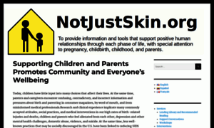 Notjustskin.org thumbnail