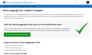 Notstromaggregat-ratgeber.de thumbnail