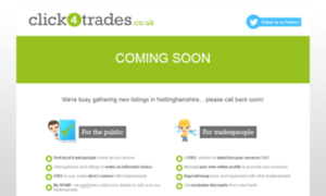 Nottinghamshire.click4trades.co.uk thumbnail