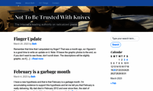 Nottobetrustedwithknives.com thumbnail