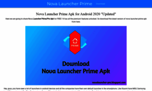 Novalauncher-pro.blogspot.com thumbnail