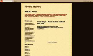 Novena-prayers.blogspot.com thumbnail
