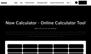 Nowcalculator.com thumbnail