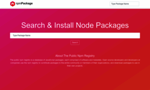Npmpackage.com thumbnail