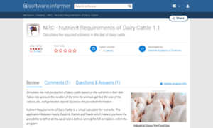 Nrc-nutrient-requirements-of-dairy-cattl.software.informer.com thumbnail