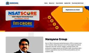 Nsatscore.narayanagroup.com thumbnail
