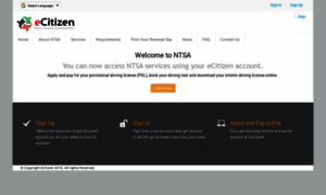 Ntsa.ecitizen.go.ke thumbnail