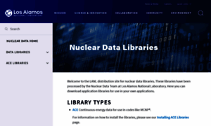 Nucleardata.lanl.gov thumbnail