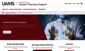 Nuclearpharmacy.uams.edu thumbnail