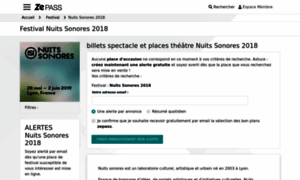 Nuits-sonores.zepass.com thumbnail