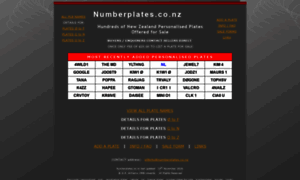 Numberplates.co.nz thumbnail