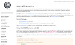 Numerics.mathdotnet.com thumbnail