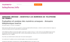 Numero-telephone.info thumbnail