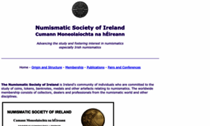 Numismaticsocietyofireland.com thumbnail