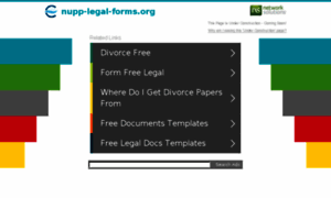Nupp-legal-forms.org thumbnail