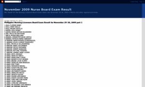Nurse-2009-board-exam-result.blogspot.com thumbnail