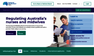 Nursingmidwiferyboard.gov.au thumbnail