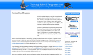 Nursingschoolprograms.com thumbnail