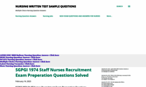 Nursingwrittentestquestions.blogspot.in thumbnail