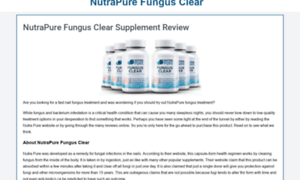 Nutrapurefungusclearreview.com thumbnail