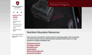 Nutrition.wsu.edu thumbnail