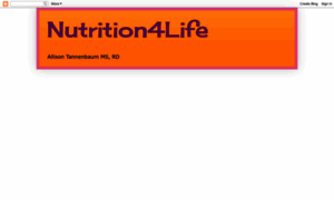 Nutrition4lifeblog.blogspot.com thumbnail