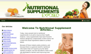 Nutritional-supplement-articles.com thumbnail