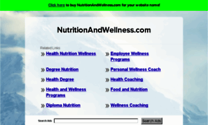 Nutritionandwellness.com thumbnail