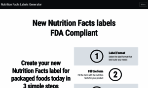 Nutritionfacts-labels.com thumbnail