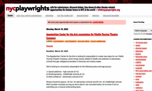 Nycplaywrights.org thumbnail