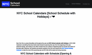 Nycschoolcalendars.com thumbnail