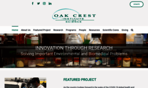 Oak-crest.org thumbnail